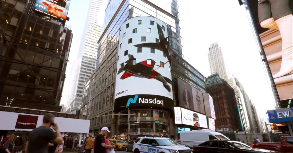Sift Announces Series B Funding in Times Square